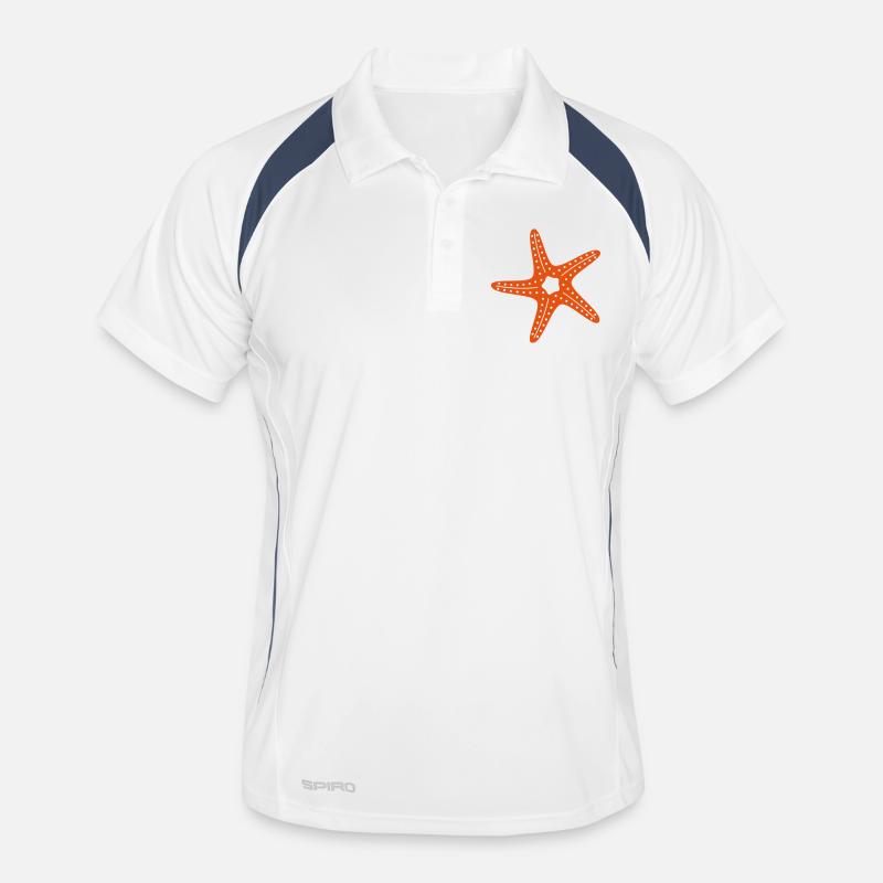 Seestern / See-stern Männer Polo atmungsaktiv