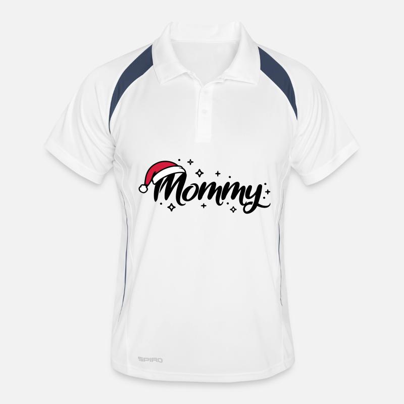 Christmas Hat Mommy Mom Men's Polo breathable