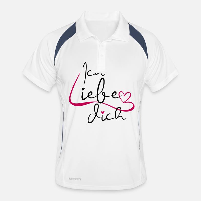 I Love You Scripture Men's Polo breathable