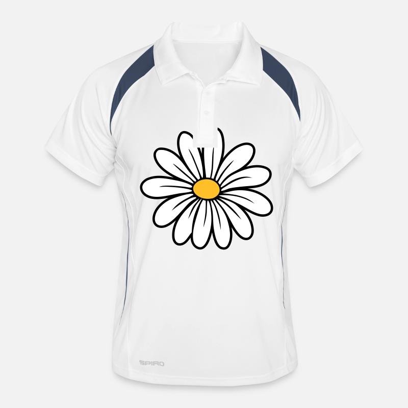 Gänseblümchen Männer Polo atmungsaktiv