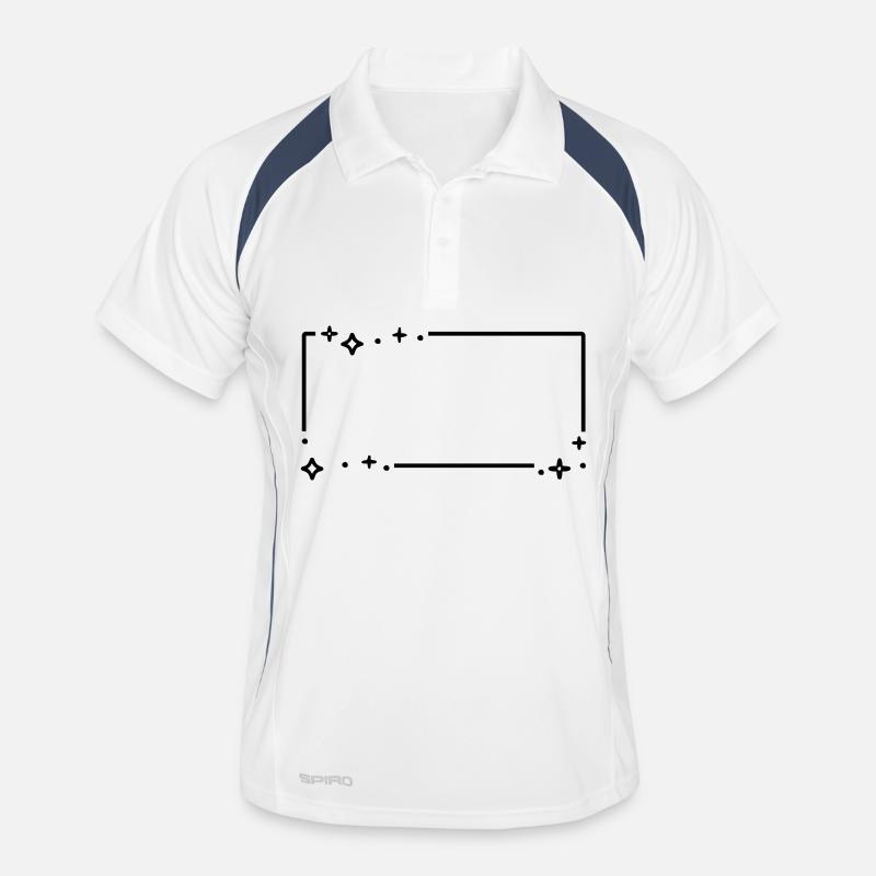 Sternchen Sterne Rahmen Männer Polo atmungsaktiv