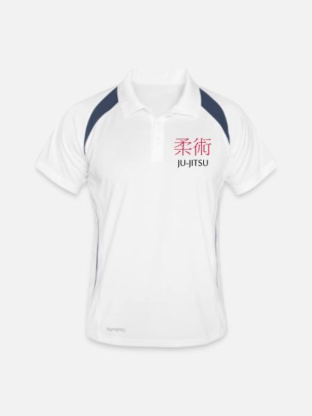 Ju Jitsu - Men's Polo breathable - white/navy - Front