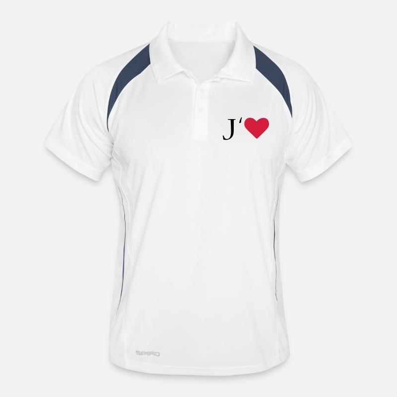 I Love Männer Polo atmungsaktiv