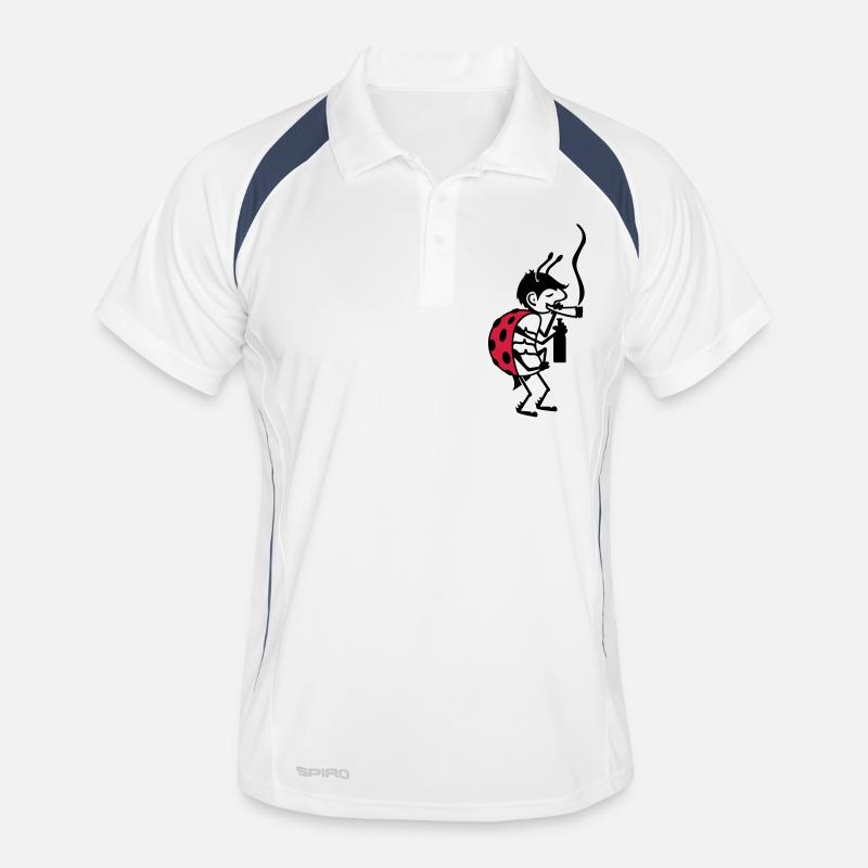 Kiffer-Käfer / pothead ladybug (2c) Männer Polo atmungsaktiv