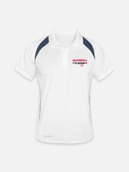 MADRINA Te quiero - Men's Polo breathable - white/navy - Front