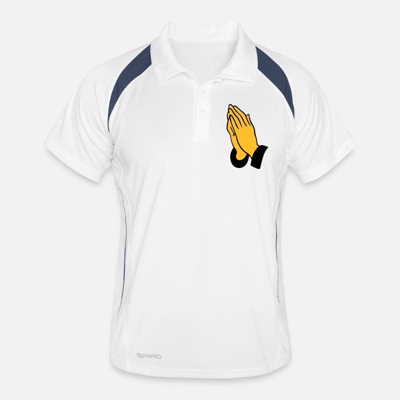 Praying Hands Men's Polo breathable
