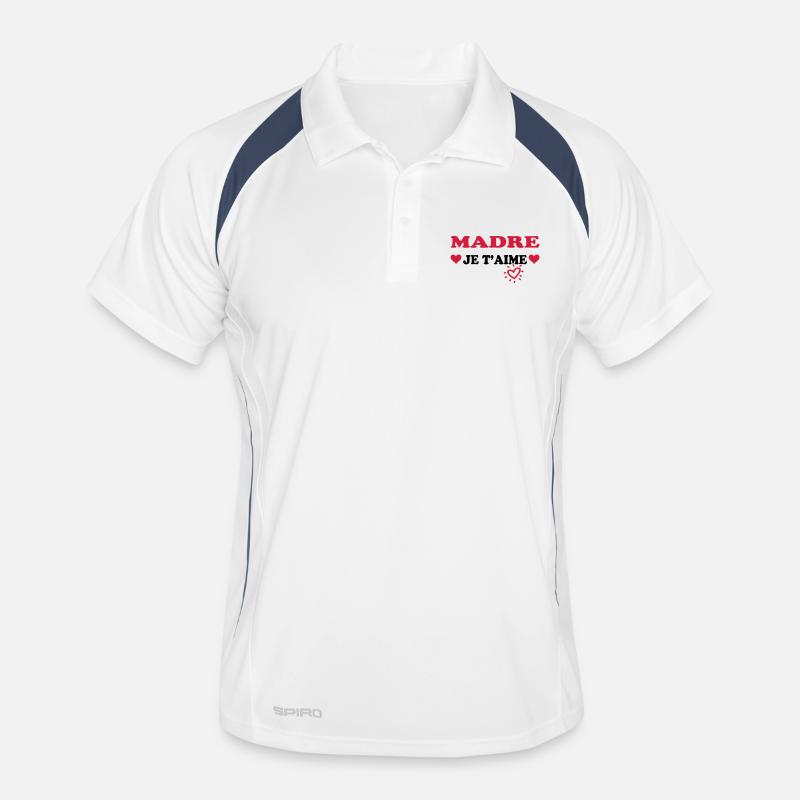 MADRE Ich liebe dich Männer Polo atmungsaktiv