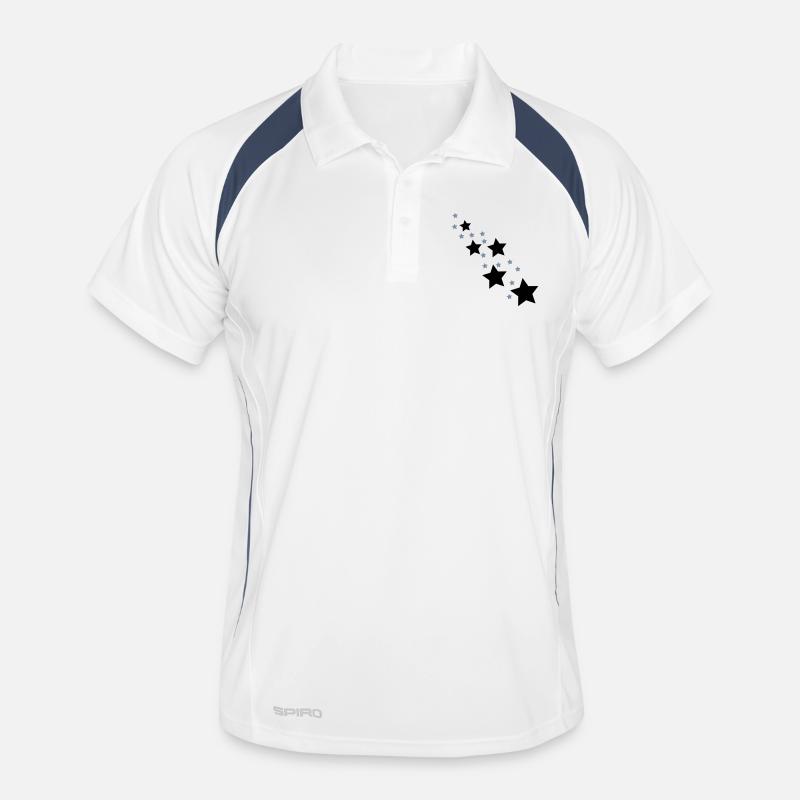sterne Männer Polo atmungsaktiv