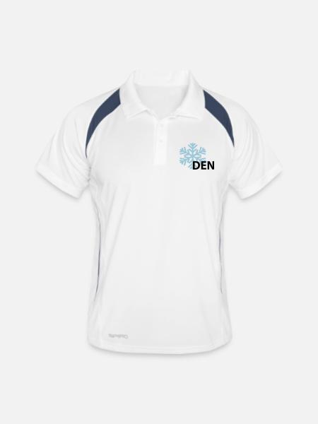 snowden - Men's Polo breathable - white/navy - Front