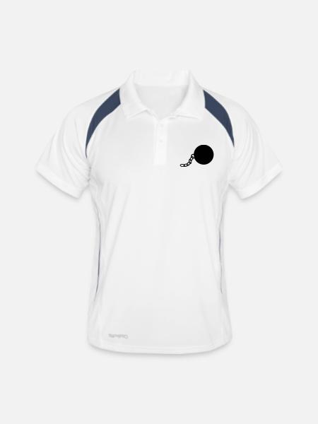 Boulet - Polo respirant Homme - blanc/marine
