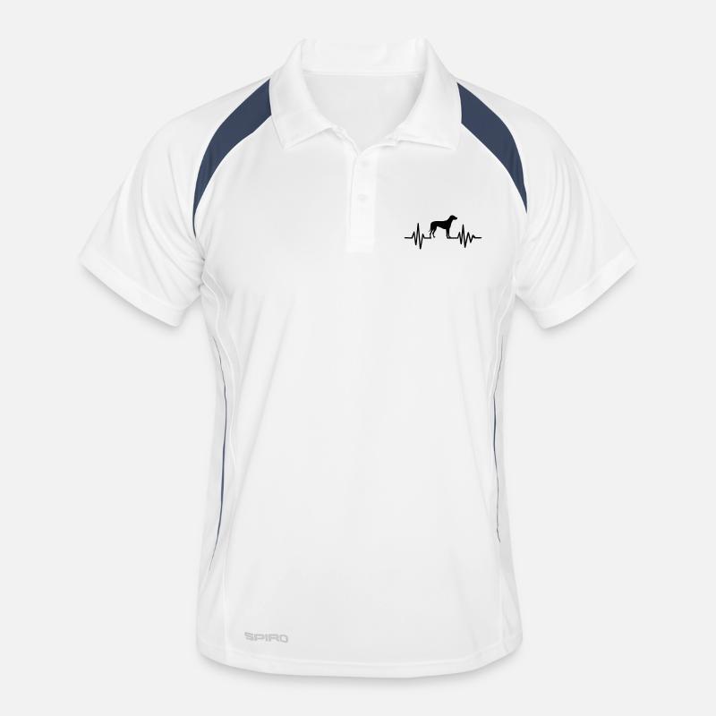 Rhodesian Ridgeback - Men's Polo breathable - white/navy