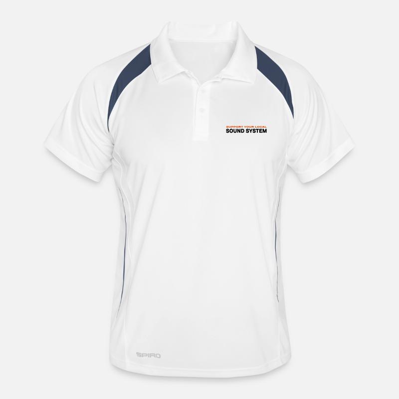 sylssl.ai - Men's Polo breathable - white/navy