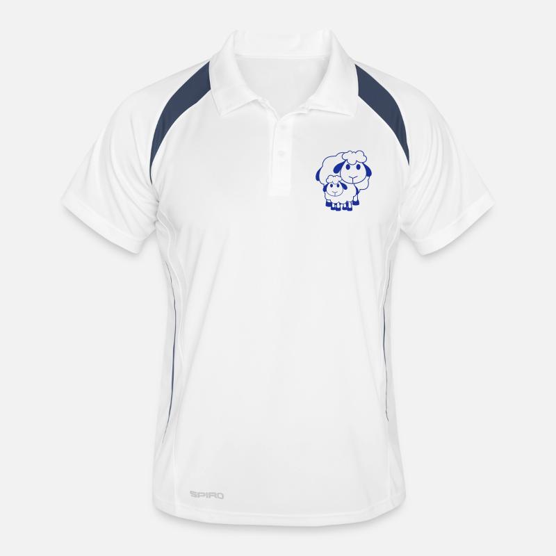 Familie Schaf 2 Papa Mama Mutter Kind Liebe Baby Männer Polo atmungsaktiv