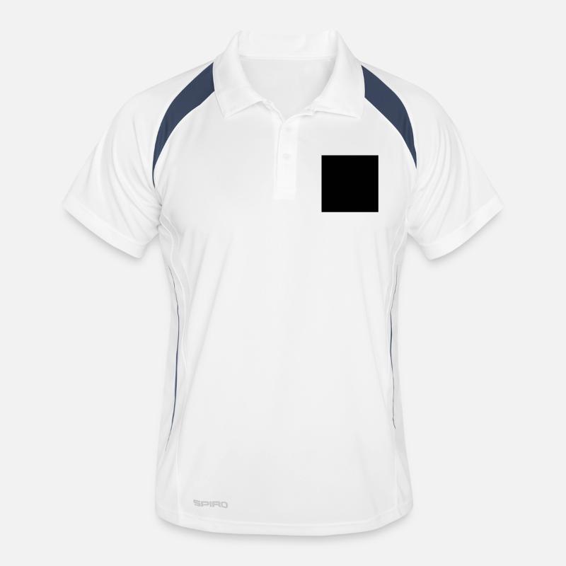 Square square box corners corner geometry Men's Polo breathable