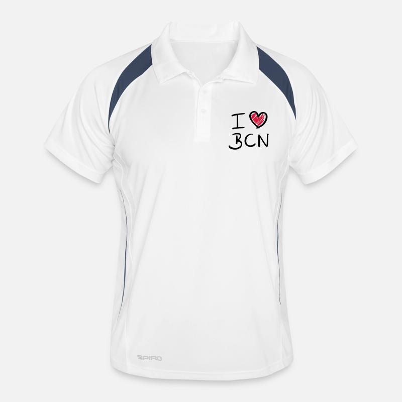 j'aime BCN - Barcelone Polo respirant Homme