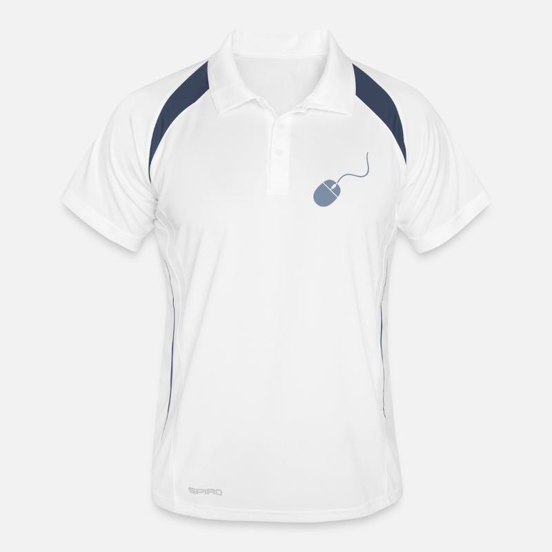 cool design maus computer kabel steuern klicken pc Männer Polo atmungsaktiv
