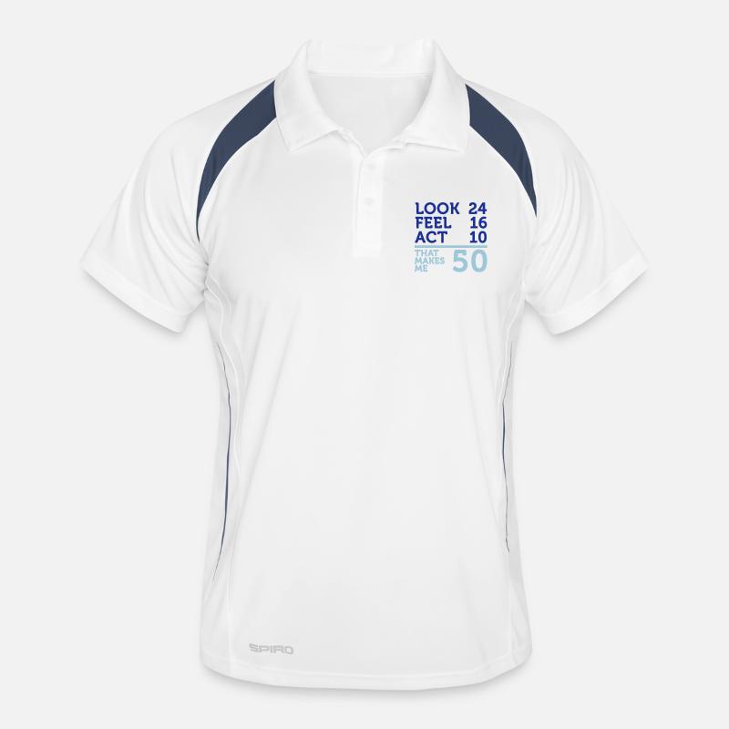 Je suis âgé de 50 ans, mais .... Polo respirant Homme