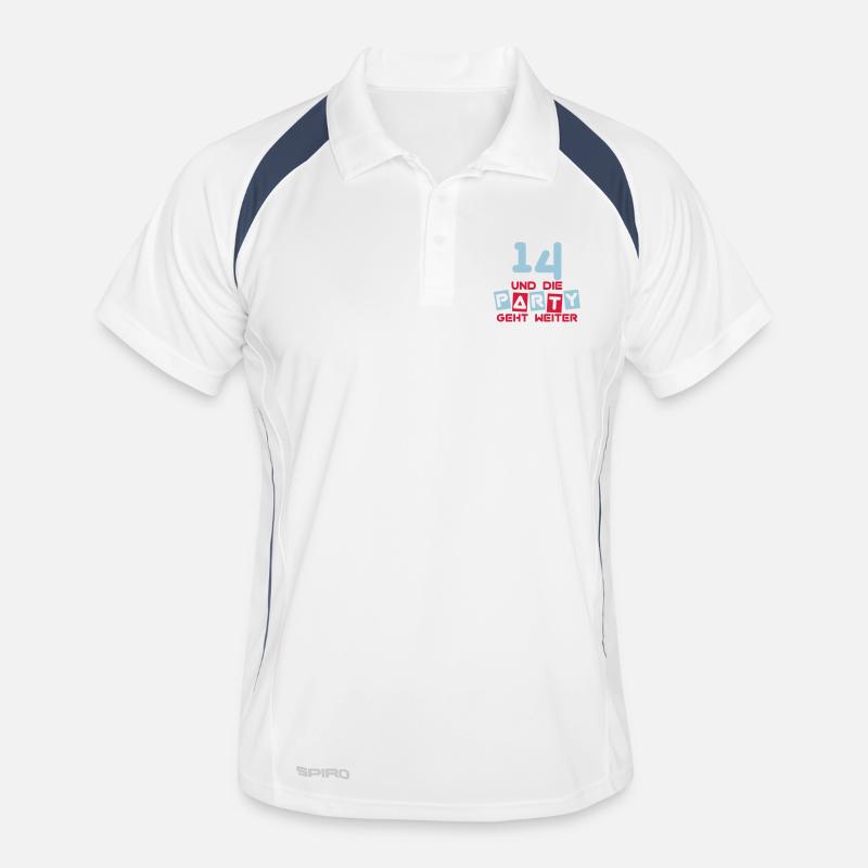 14 ans et la fête continue ... Polo respirant Homme
