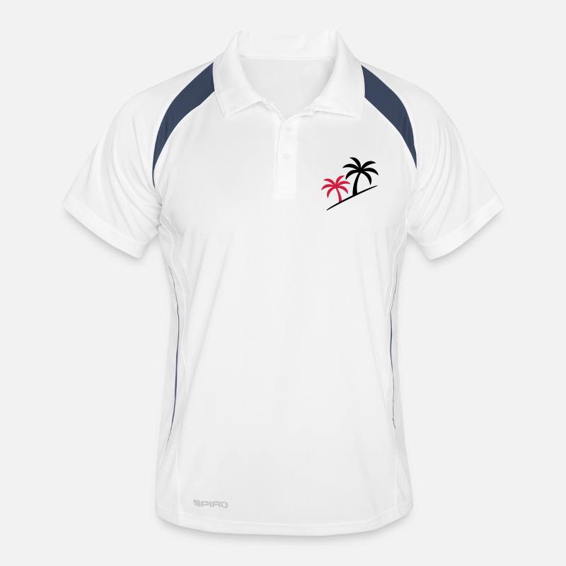 Palm Tree Symbol Beach Men's Polo breathable