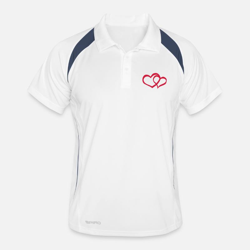 hearts Men's Polo breathable