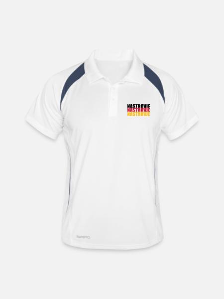 Nastrovje Allemagne Allemagne Fan Shirt - Polo respirant Homme - blanc/marine - Devant