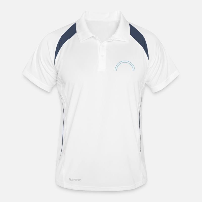 two_half_circle_lines Polo respirant Homme