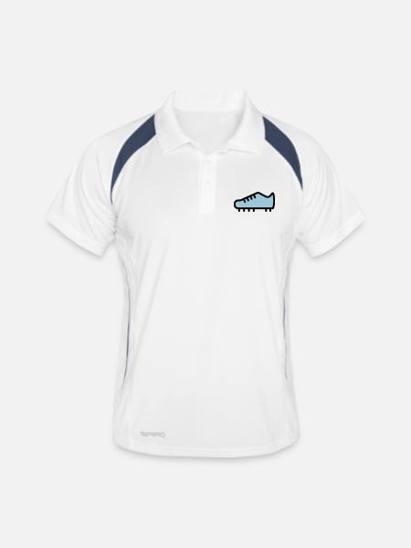 football boot - Men's Polo breathable - white/navy - Front