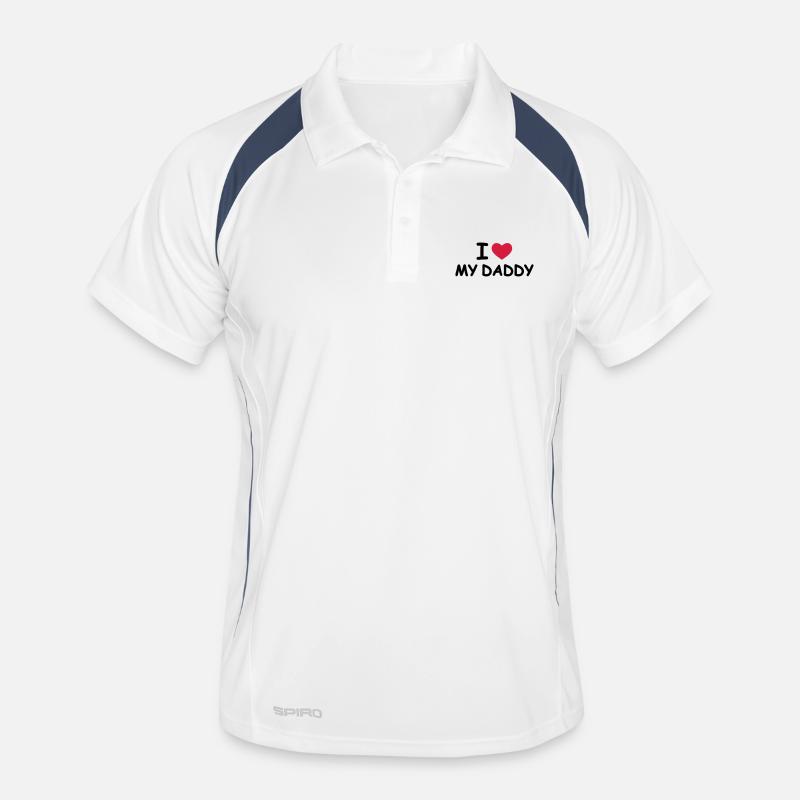 I Love My Daddy Männer Polo atmungsaktiv