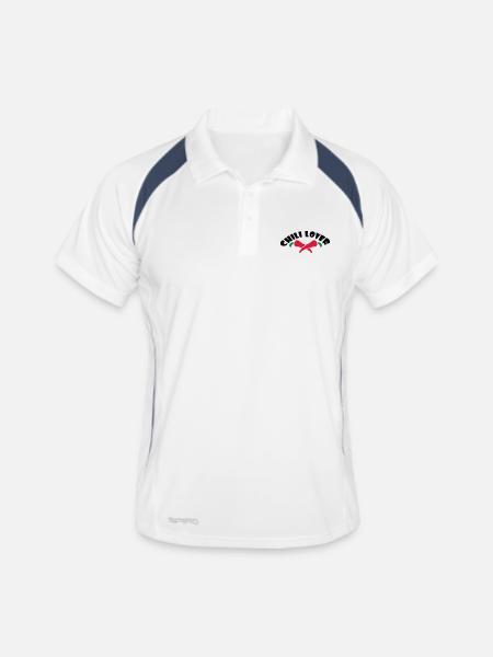 Chili Lover - Men's Polo breathable - white/navy - Front