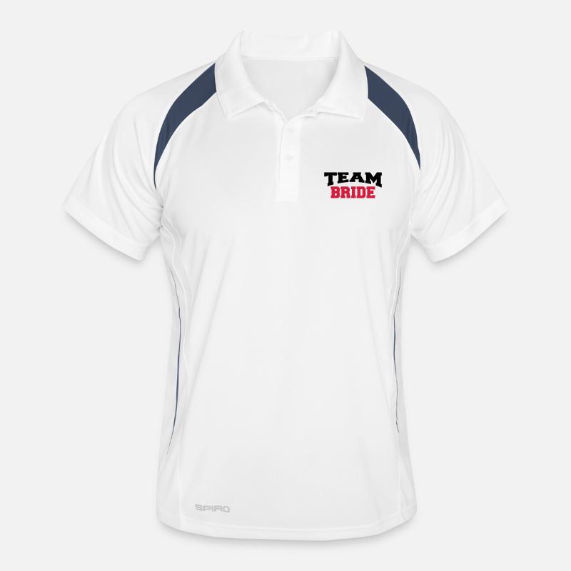 Team Bride Polo respirant Homme
