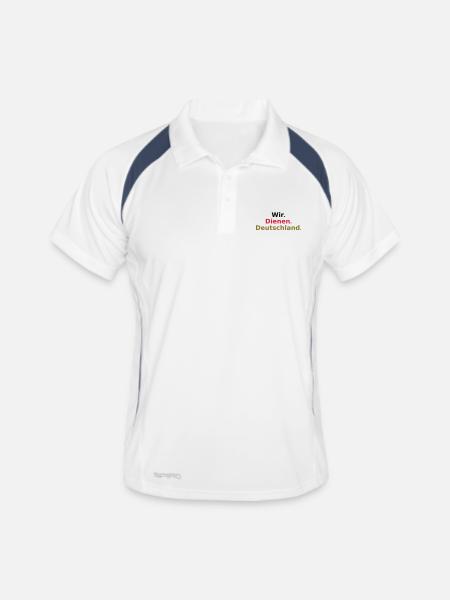 Wir Dienen Deutschland - Men's Polo breathable - white/navy - Front