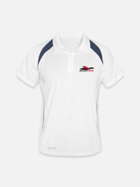 SHARP KNIFE - Men's Polo breathable - white/navy - Front