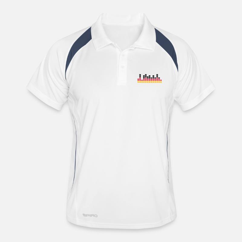 Germany Flag DJ Music Sound Bar Party Men's Polo breathable