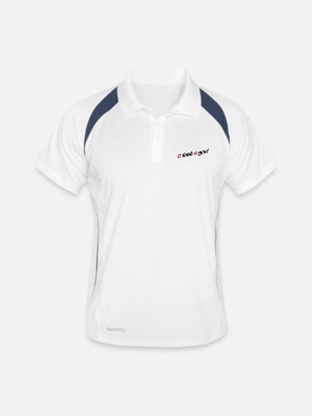 2 Fast 4 You - Men's Polo breathable - white/navy - Front