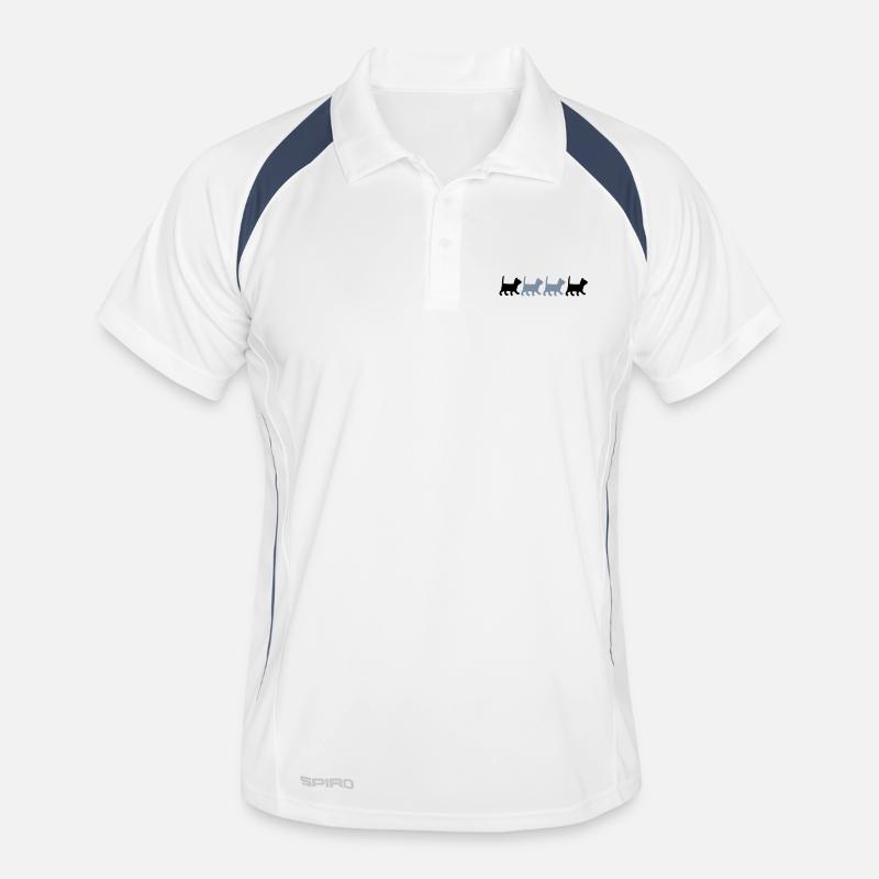 Kitten - Polo respirant Homme - blanc/marine