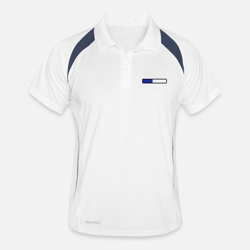 loading - Men's Polo breathable - white/navy