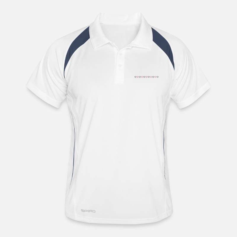 Heart Line Icon Men's Polo breathable