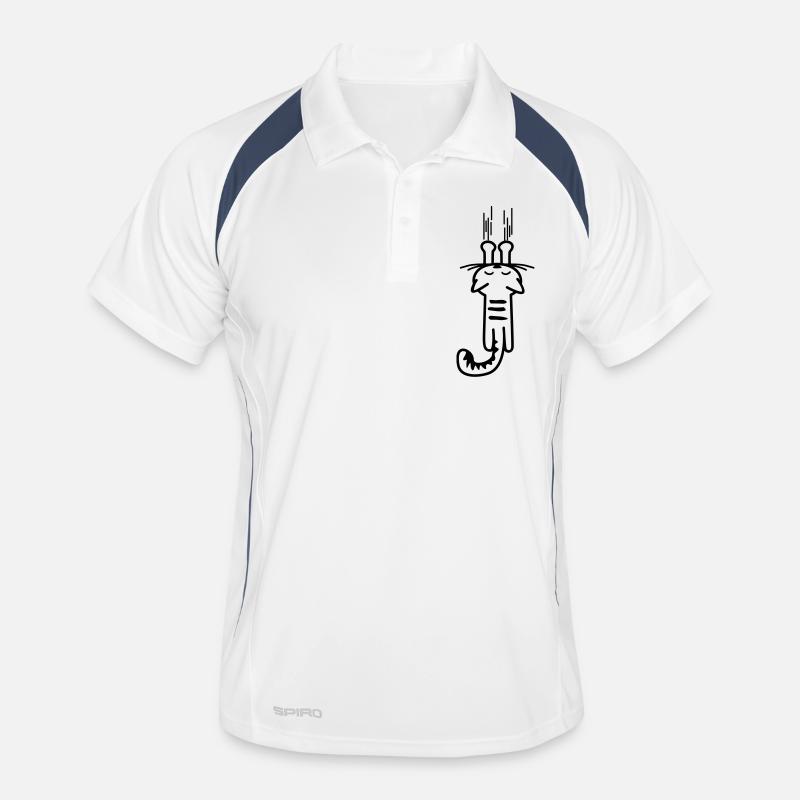 scratching kitty - Katze - Cats - Stubentiger Männer Polo atmungsaktiv