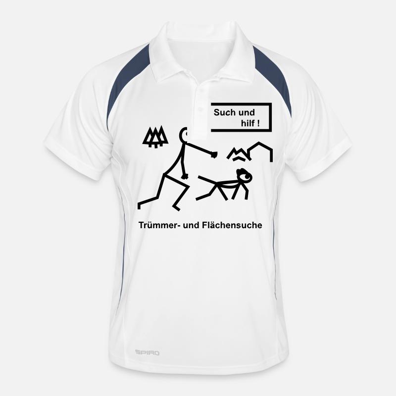 Rettungshunde Männer Polo atmungsaktiv