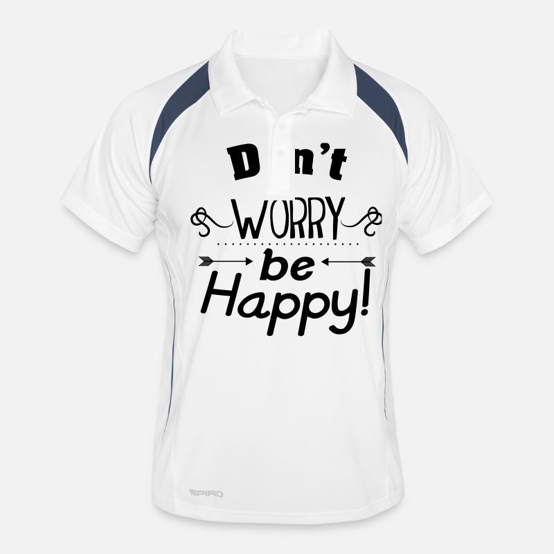 Don't worry be happy Polo respirant Homme