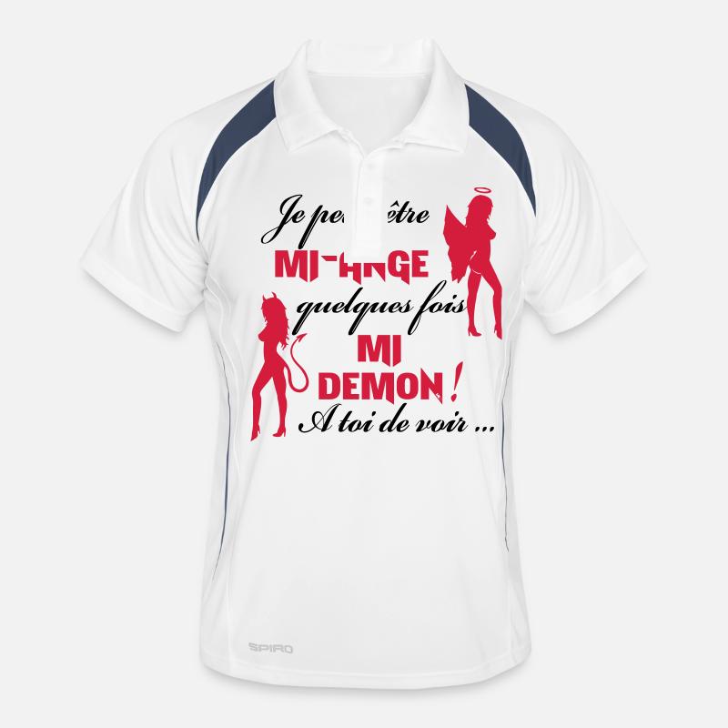 Mi-ange Mi-demon Polo respirant Homme
