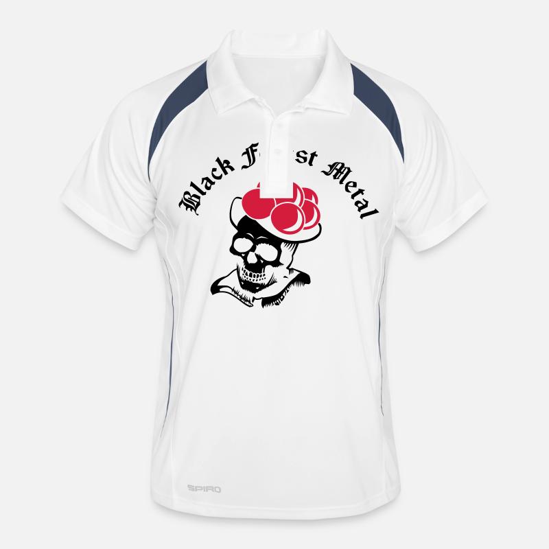 Black Forest Metal - Men's Polo breathable - white/navy