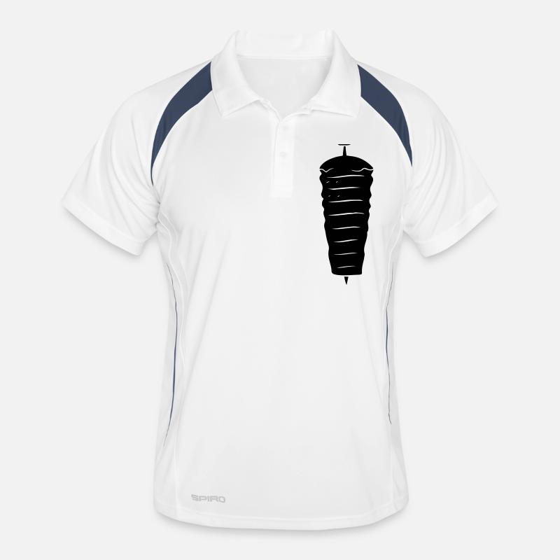 Doner kebab - Men's Polo breathable - white/navy