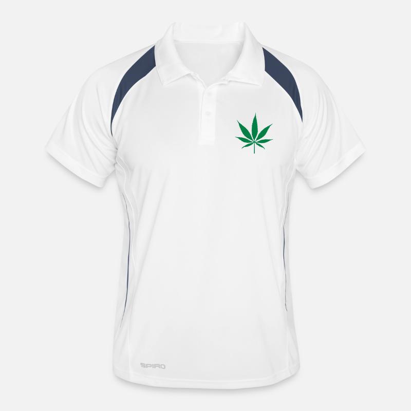 weed leaf Männer Polo atmungsaktiv
