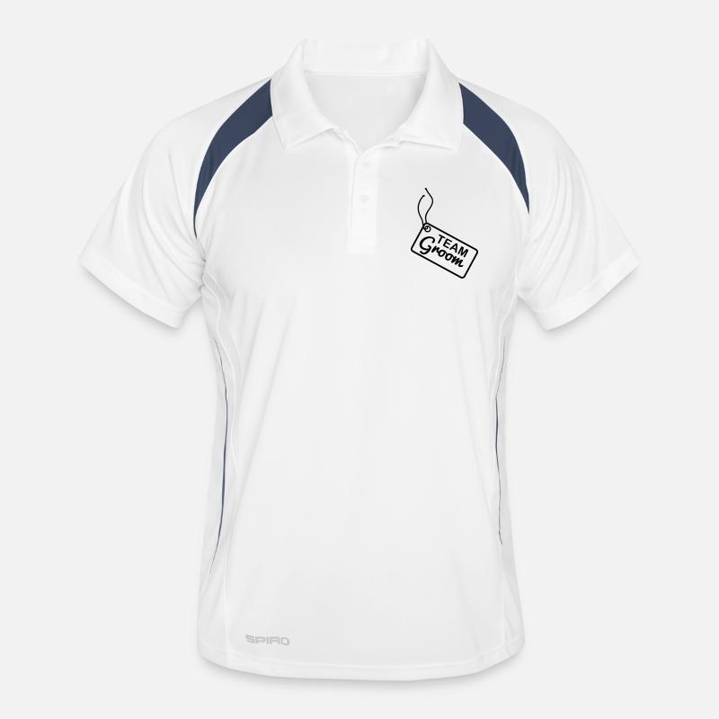 groom_team_shield_f1 - Men's Polo breathable - white/navy