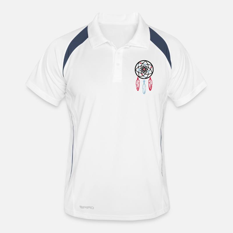 Traumfänger / Dreamcatcher PERLEN Männer Polo atmungsaktiv