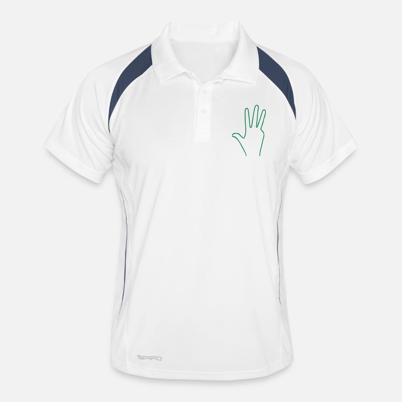 Hand Finger 4 Männer Polo atmungsaktiv