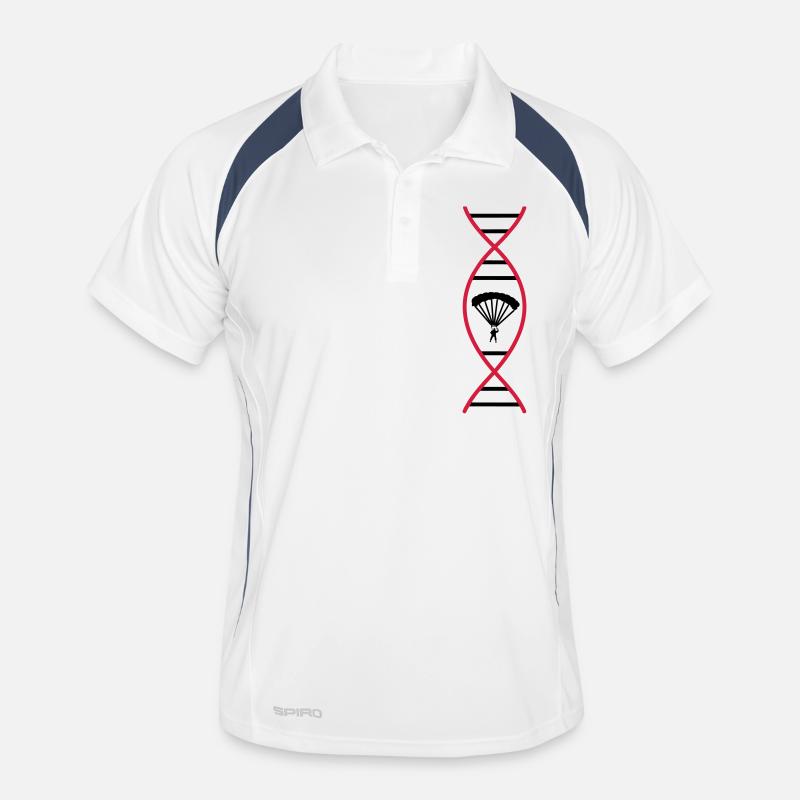 Skydiver parachutist DNA gift Men's Polo breathable