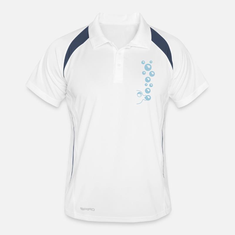 fishbubbles Polo respirant Homme