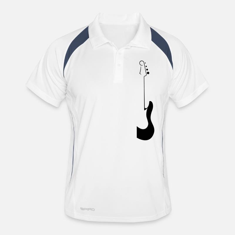 Gitarre Männer Polo atmungsaktiv